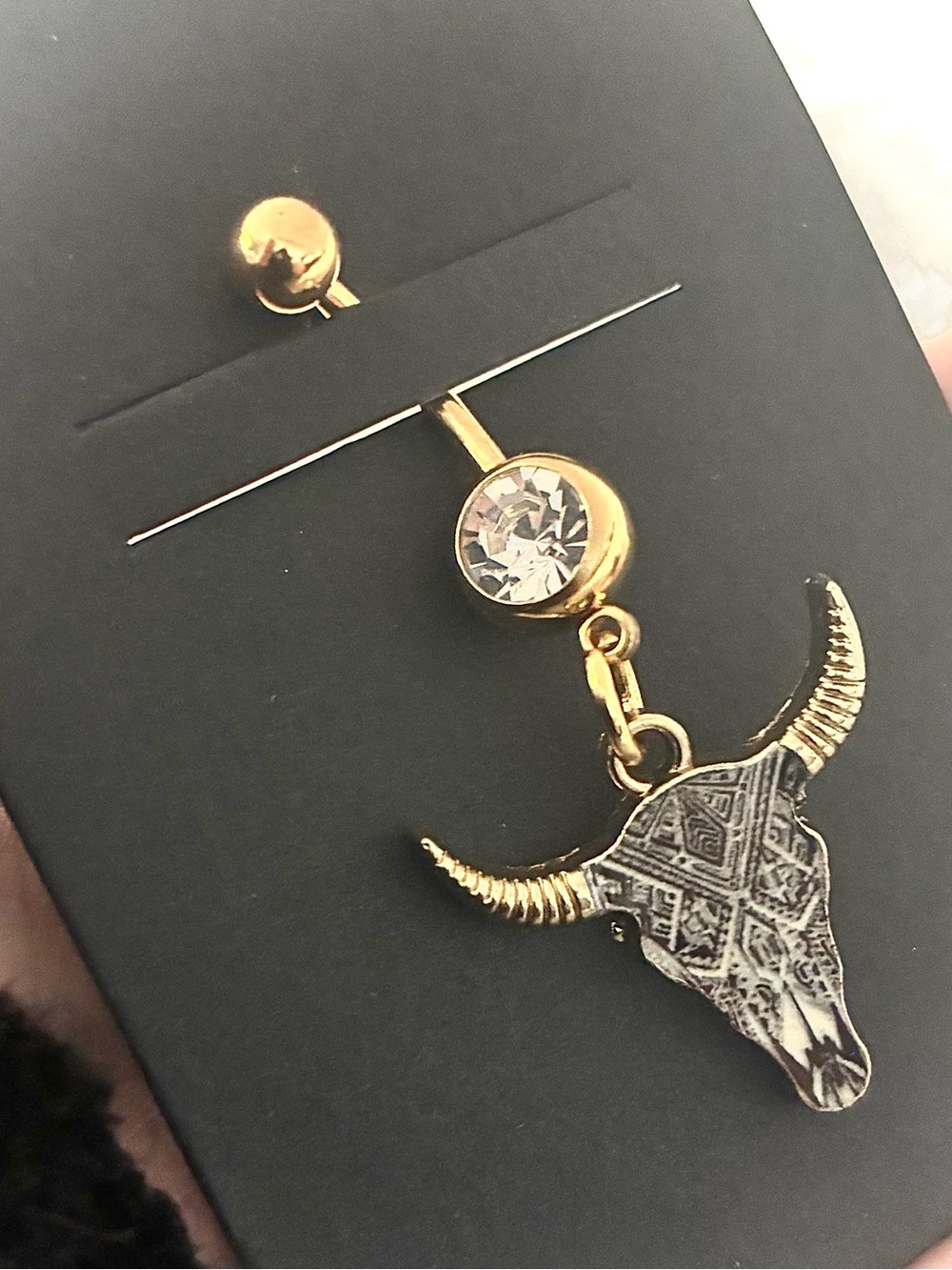 NAVEL BELLY RING longhorn